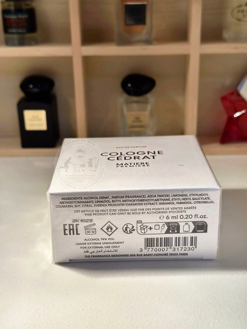 Authentic Matiere Premiere - Cologne Cedrat EDP - 6ml w/ spray (Category: Fragrance & Deodorants) located in Angeles City. Submitted by packedbywow (Listing ID 1451810595, Image 2). Description: Authentic Matiere Premiere 6ml Rare Niche Minis 6ml, Dab • Crystal Saffron • Falcon Leather • French Flower • Neroli Oranger • Parisian Musc • Radical Rose • Santal Austral • Vanilla Powder ❌ SOLD ❌ With Spray: • Bois d’Ebene • Cologne Cedrat • Encense Su