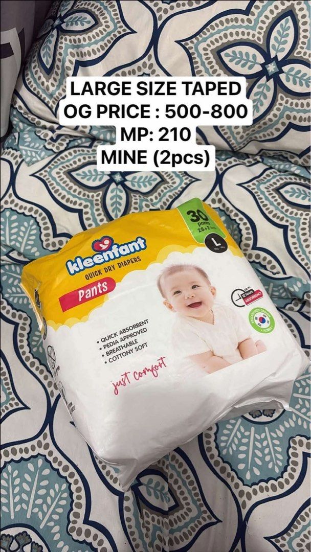 Baby essentials (Category: Diapers & Baby Wipes) located in Manila. Submitted by cabadingca35673 (Listing ID 1451758427, Image 2). Description: .
