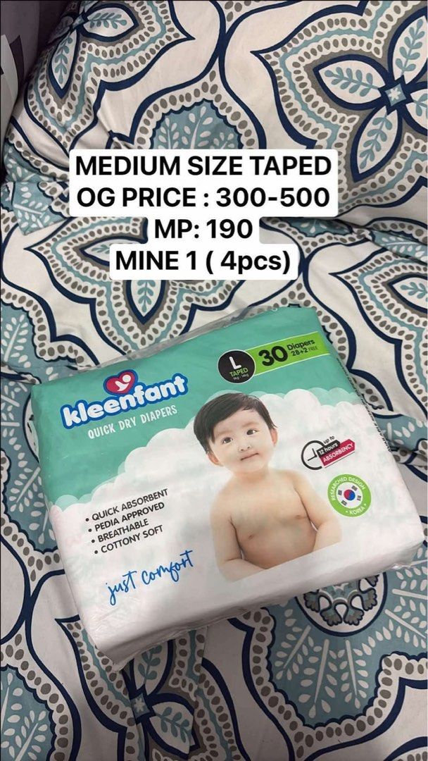 Baby essentials (Category: Diapers & Baby Wipes) located in Manila. Submitted by cabadingca35673 (Listing ID 1451758427, Image 1). Description: .