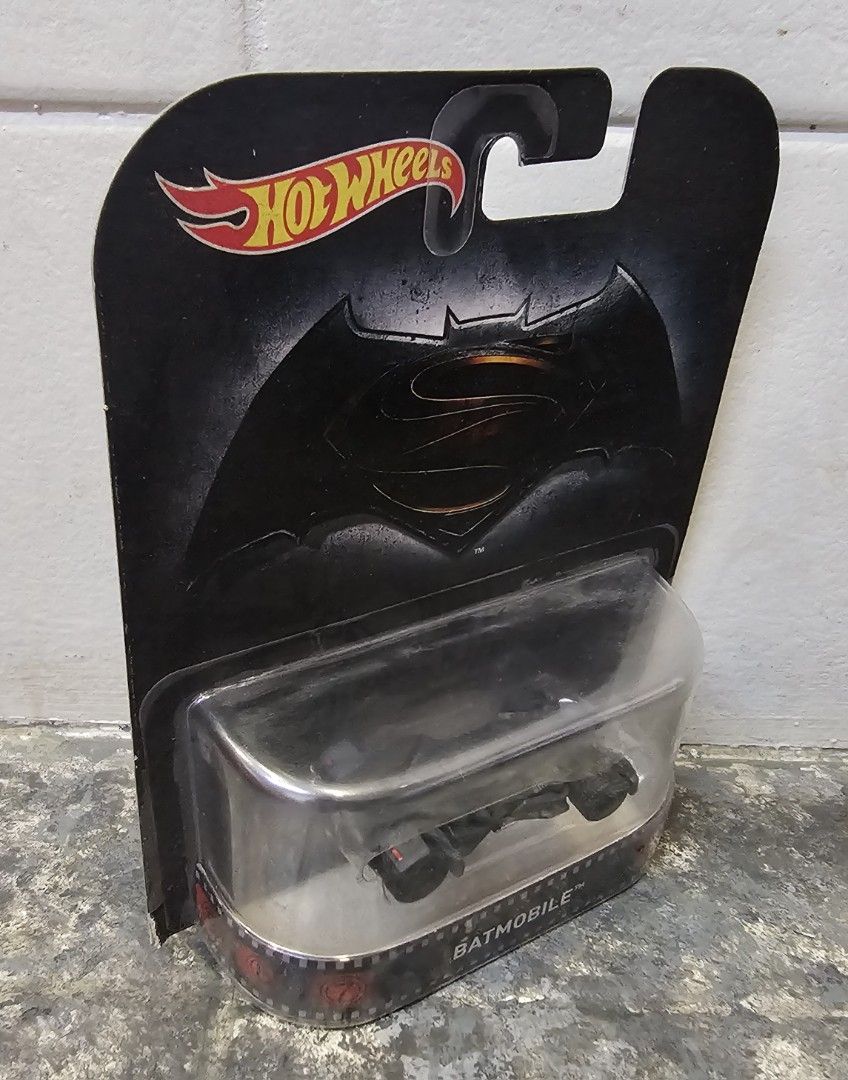 BVS BATMOBILE - 2015 Hot Wheels Retro Entertainment Series (Category: Vehicle & Diecast Models) located in Quezon City. Submitted by charliebrown_olx (Listing ID 1451864407, Image 2). Description: BATMAN V SUPERMAN, BACK TO THE FUTURE DELOREAN TIME MACHINE, A-TEAM VAN, KITT • New, Factory Sealed • Near-Mint Card, WYSIWYG • Sorry Last Price Already ▪︎ Pickup only at Obudan St Brgy Manresa QC (D.Tuazon St/Banawe St) ▪︎ Shipping thru J&T only ▪︎ GCa