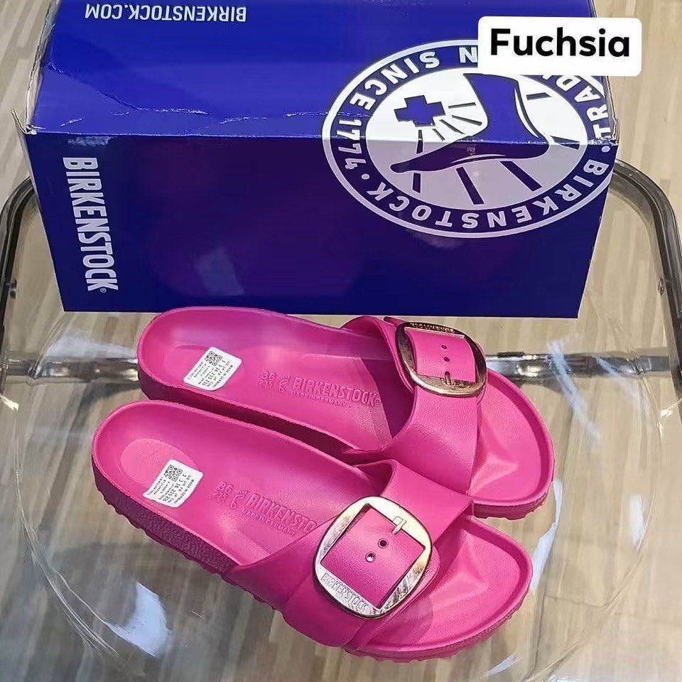 BIRKENSTOCK MADRID METALLIC BUCKLE (Category: Slippers and slides) located in Manila. Submitted by justria (Listing ID 1451889300, Image 3). Description: with eco bag 100 for box.