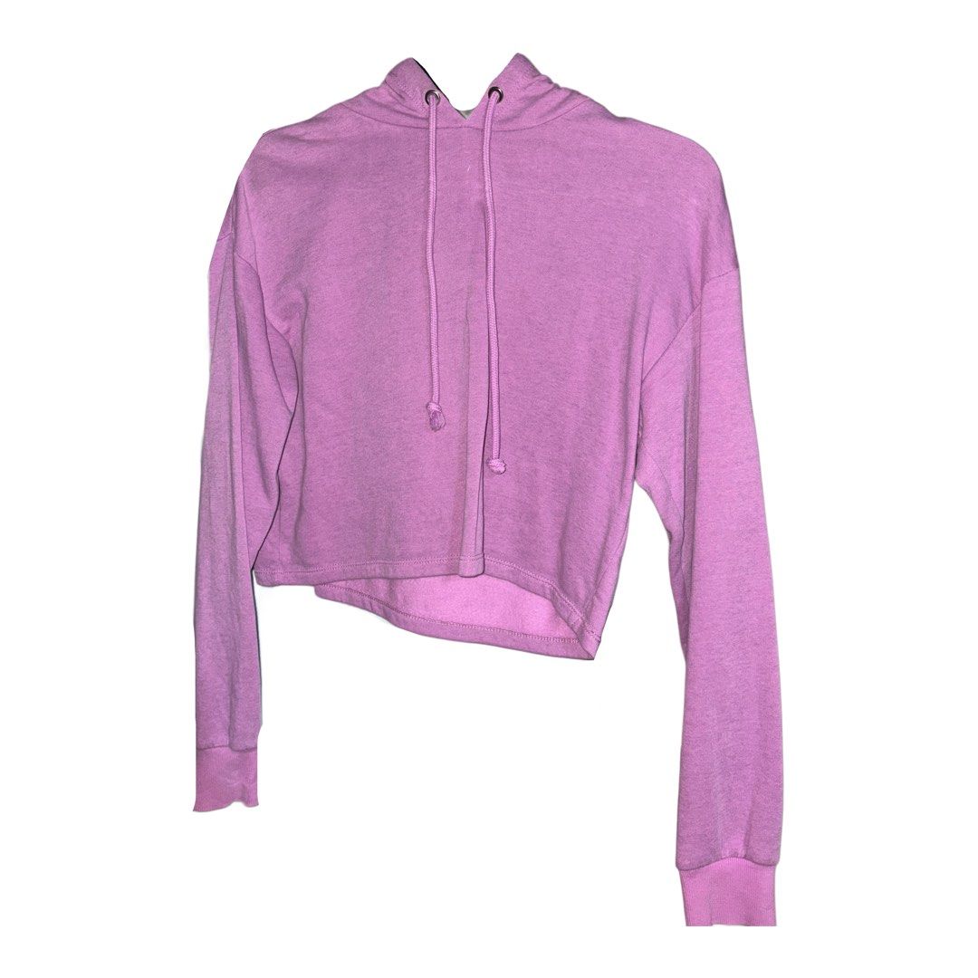 Buy 1 Take 1 Hoodie (Category: Coats, Jackets and Outerwear) located in Manila. Submitted by prelovedbychikky_ (Listing ID 1451849940, Image 2). Description: Cropped Top Hoodie (Buy 1 Take 1) Brand: H&M and Shein Color: Purple and Cream Size: Extra Small (XS) Condition: Good as New RFS: Decluttering I can do meet-up or can deliver via a courier (Lalamove/Grab) MOP: GCASH/PAYMAYA/CASH (if via meet-up).