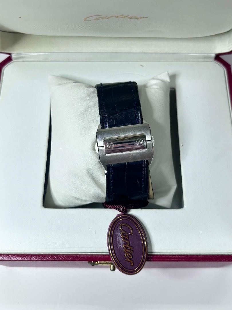 Cartier Santos 100 XL Chronograph (Category: Luxury Watches) located in Manila. Submitted by pl.co (Listing ID 1451804258, Image 3). Description: ⌚ Cartier Santos 100 XL Chronograph For sale: Authentic Cartier Santos 100 XL Chronograph Ref. W20090X8 An iconic luxury sports watch that combines Cartier's timeless design with the practicality of an automatic chronograph. The Santos collection is one of the most recognizable watch lines in the world 