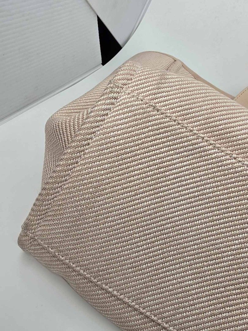 Chanel Deauville Large size (Category: Luxury Bags & Wallets) located in Quezon City. Submitted by nadine_miel (Listing ID 1451861786, Image 3). Description: Authentic Chanel Deauville baby pink color🩷🩷🩷 Canvas Material Champagne gold tone hardware Series 30 Inclusions: box dustbag (no card) entrupy certificate 120k only.