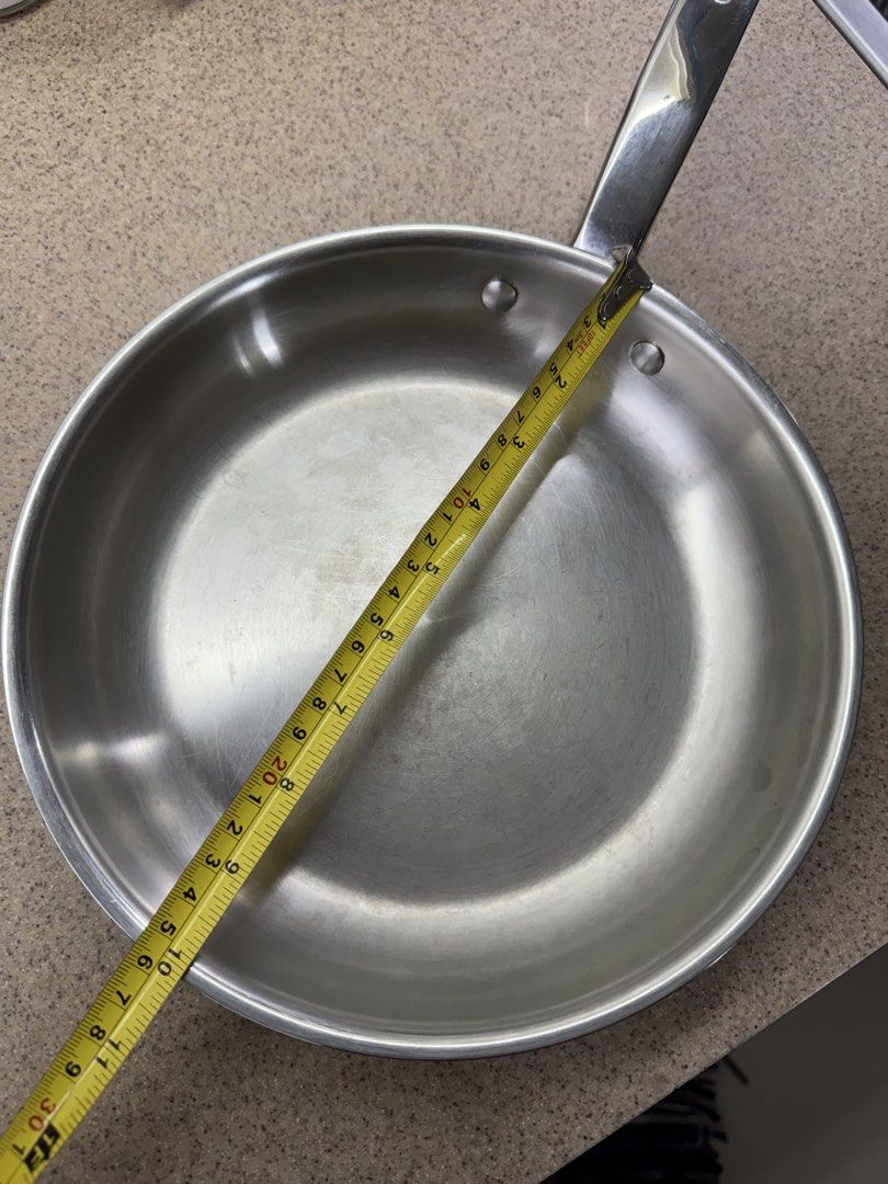 Chef’s Classic 10” Stainless Steel Frying Pan (Category: Cookware & Accessories) located in Manila. Submitted by matt_coldwell26 (Listing ID 1451753235, Image 2). Description: Chef’s Classic 10” Stainless Steel Frying Pan Very sturdy, high quality, seamless pan Induction ready, can be used in normal or electric stoves too. Decluttering Loc: Sucat Muntinlupa.