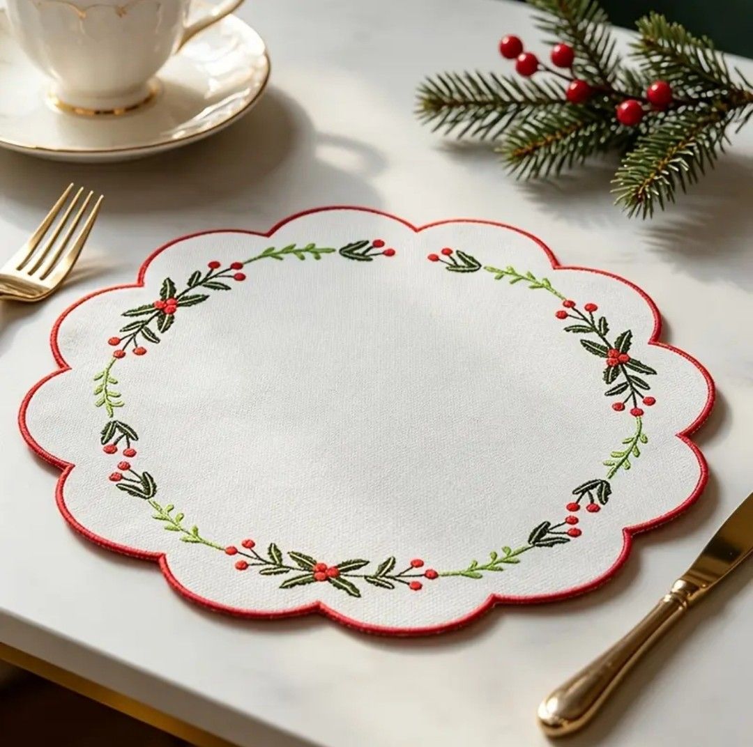 Christmas placemats 12pcs set (Category: Table Linen & Textiles) located in Cavite. Submitted by buywhatulove (Listing ID 1451889364, Image 1). Description: .