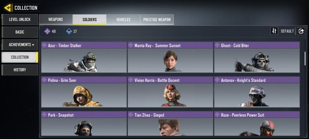 CODM Account: Rare Skins & Weapons Collection (Category: Others) located in Caloocan City. Submitted by remmy01 (Listing ID 1451812164, Image 3). Description: - Selling Call of Duty Mobile account. - Features rare weapons: AK117 - Memento Mori, J350 - Fin Funnel v Gundam, and more. - Includes cool soldiers: Azur - Timber Stalker, Ghost - Cold Biter, and others. - Ideal for serious CoD Mobile players. - Account is ready for intense battles..