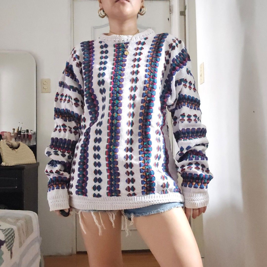 CONCRETE mix knit sweater M (Category: Sleep and Loungewear) located in Carmona. Submitted by simplestashph (Listing ID 1451767039, Image 3). Description: 0081 CONCRETE mix knit sweater M C 38 L 25 php 400.