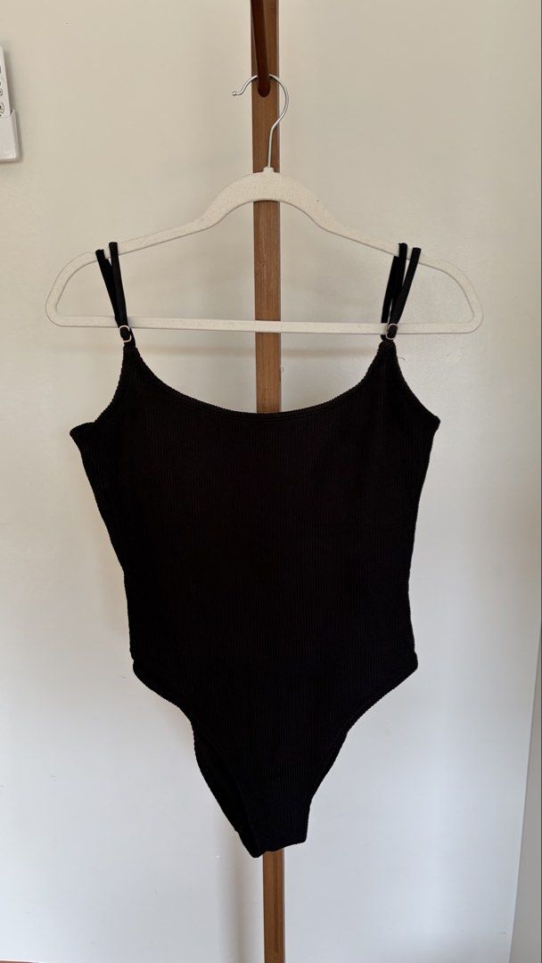 Cotton On Body Black Ribbed Spaghetti Strap Bodysuit (Category: Others Tops) located in Valenzuela. Submitted by ahlexluna (Listing ID 1451806248, Image 1). Description: .