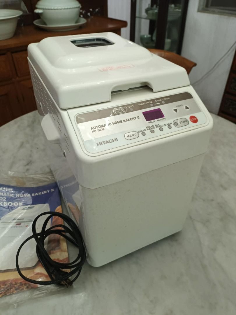 Decluttering pre-loved hitachi automatic bakery bread maker 110V need to use transformer (Category: Other Kitchen Appliances) located in Taytay. Submitted by gara1124 (Listing ID 1451718617, Image 2). Description: Decluttering pre-loved hitachi automatic bakery bread maker 110V need to use transformer Price: P1000 color may vary due to lighting Location: near Tikling, Taytay NO COD Payment upon pick up - Hitachi Automatic Home Bakery II HB-B102 -