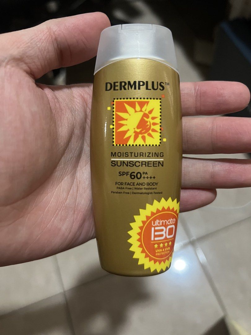 DERMPLUS Moisturizing Sunscreen SPF 60 PA++++ Face & Body (Category: Face Care) located in Angeles City. Submitted by papillonpapi (Listing ID 1451784093, Image 1). Description: Pampanga Ship jnt or meetup astro park.
