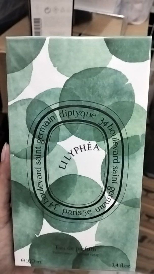 Diptyque LILYPHÉA Eau de Parfum 100ml (Category: Fragrance & Deodorants) located in Pasay City. Submitted by jscents4u (Listing ID 1451850711, Image 1). Description: - Diptyque LILYPHÉA Eau de Parfum - 100ml bottle - Scent: 34 boulevard Saint Germain - Comes with original box featuring watercolor design - Ideal for perfume collectors.