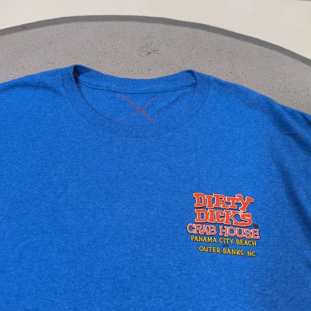 Dirty D. Crab house shirt (Category: Tshirts & Polo Shirts ) located in Calatrava. Submitted by ermitany0 (Listing ID 1451802064, Image 3). Description: Dirty D crab house shirt Good condition Size: Large fit ( no tags ) Width x length: 21x27.5" Flaws: Fine lints Please check photos for more details ✅⬇️ Location: Negros Occidental PM if interested 📩📩📩📩🙂.