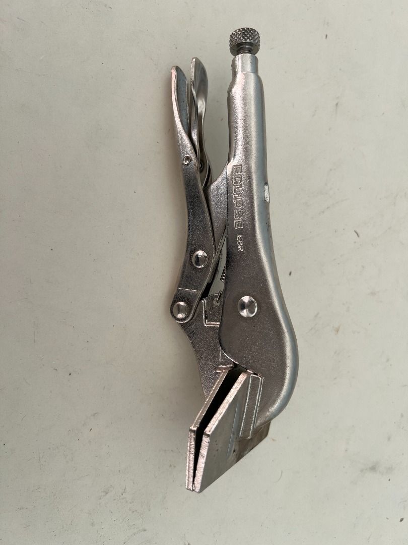 Eclipse Locking Pliers (Category: Home Improvement Tools & Accessories) located in Kuala Lumpur. Submitted by vtthousevi81347 (Listing ID 1451844198, Image 2). Description: - Eclipse locking pliers. - Ideal for gripping and cutting tasks. - Constructed from durable metal for longevity. - Shows minor signs of use but remains fully functional. - A reliable addition to any toolbox..