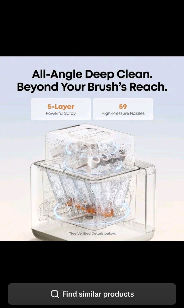 Eufy baby bottle washer (Category: Baby Monitors) located in Manila. Submitted by lovesagadgets (Listing ID 1451709752, Image 1). Description: Brand new sealed.