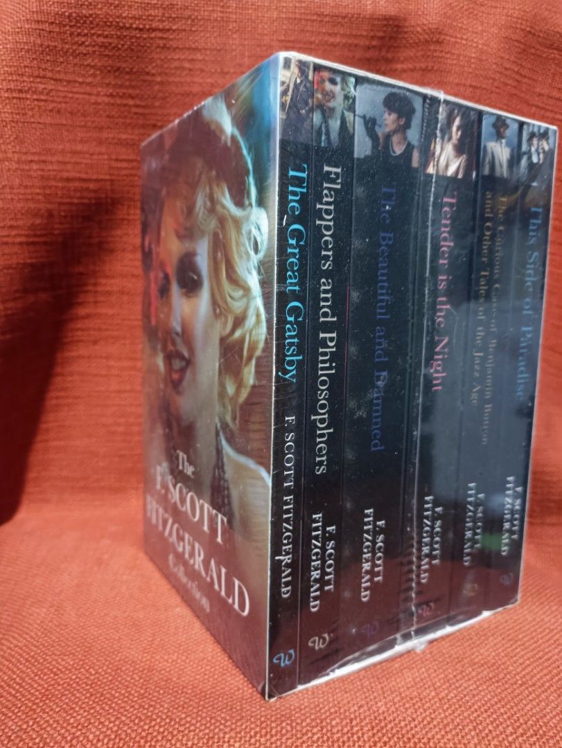 F. Scott Fitzgerald Collection Box Set (Category: Storybooks) located in Manila. Submitted by krishna_ayanami (Listing ID 1451863767, Image 2). Description: - Complete F. Scott Fitzgerald collection in a box set. - Includes: 'The Great Gatsby', 'Flappers and Philosophers', 'The Beautiful and Damned', 'Tender is the Night', 'The Curious Case of Benjamin Button and Other Tales of the Jazz Age', and 'This Side of Paradise'. - All books are brand new