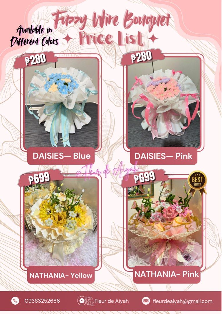 Fuzzy Wire Flower Bouquet (Category: Flowers & Bouquets) located in Koronadal. Submitted by flowers_of_aiyah (Listing ID 1451866115, Image 2). Description: Looking for a heartfelt gift for your Mom, graduates, teachers, or loved ones this special season? 💐🎓💝 ✨ 𝙈𝙖𝙠𝙚 𝙮𝙤𝙪𝙧 𝙨𝙥𝙚𝙘𝙞𝙖𝙡 𝙢𝙤𝙢𝙚𝙣𝙩𝙨 𝙚𝙫𝙚𝙣 𝙢𝙤𝙧𝙚 𝙢𝙚𝙢𝙤𝙧𝙖𝙗𝙡𝙚 𝙬𝙞𝙩𝙝 𝙝𝙖𝙣𝙙𝙢𝙖𝙙𝙚 𝙗𝙤𝙪𝙦𝙪𝙚𝙩𝙨 𝙢𝙖𝙙𝙚 𝙬𝙞𝙩𝙝 𝙡𝙤𝙫𝙚 𝙖𝙣𝙙 𝙚𝙛𝙛𝙤𝙧𝙩 🥰💐 💌 Per