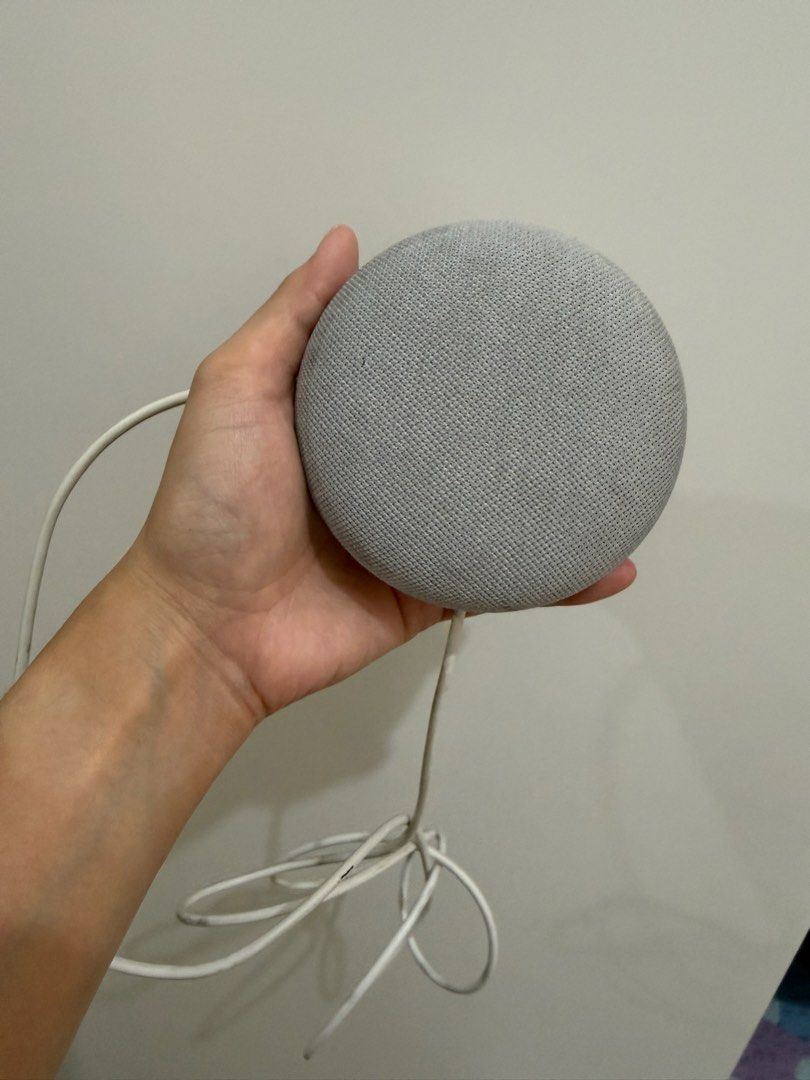 Google Nest Mini (2nd Gen) Smart Speaker - Chalk (Category: Soundbars, Speakers & Amplifiers) located in Caloocan City. Submitted by krsna0108965896 (Listing ID 1451750243, Image 1). Description: - Google Nest Mini (2nd Generation) - Color: Chalk - Voice-controlled smart speaker with Google Assistant - Functions: Ask questions, play music, set timers, control smart home devices - Includes power cable - Setup code: G4D35K.