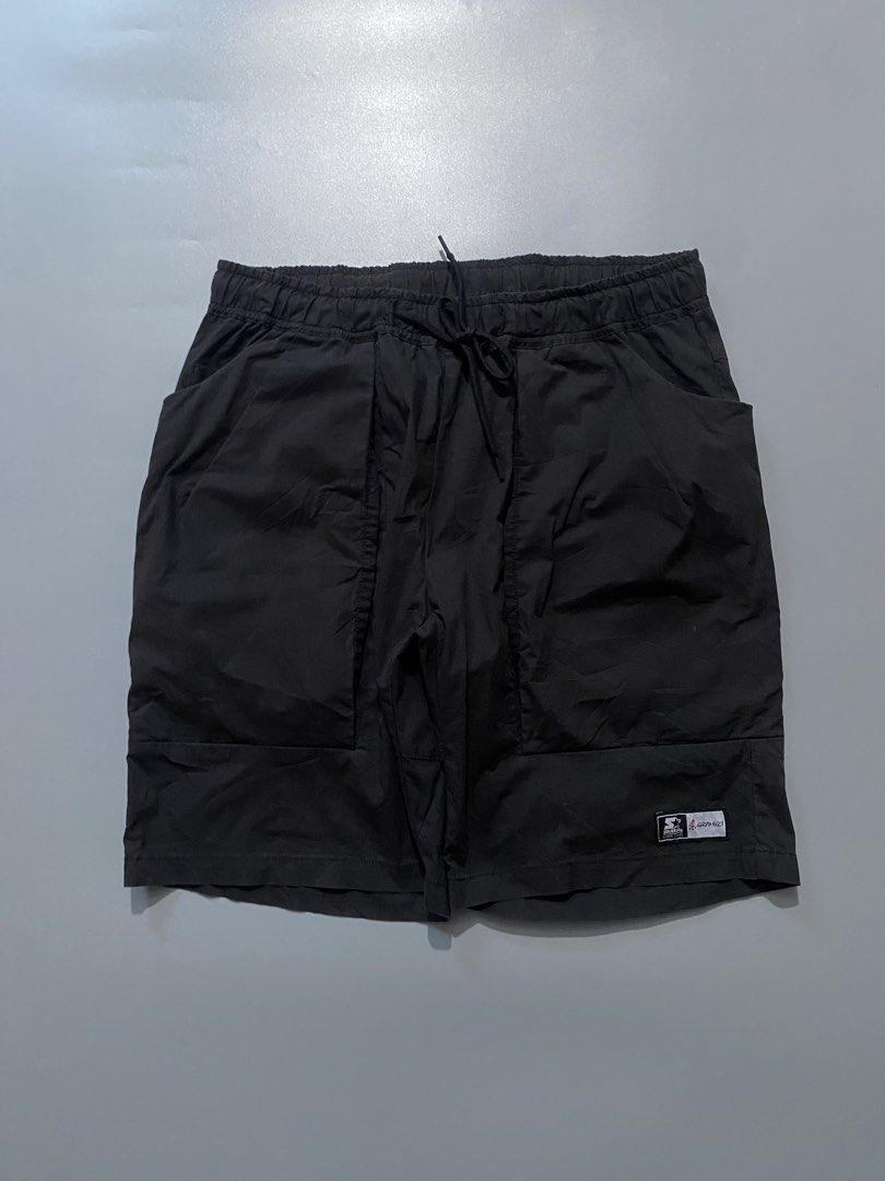 Gramicci x Starter (Category: Shorts) located in Cavite. Submitted by kenneth_ukays (Listing ID 1451699751, Image 2). Description: - Brand: Gramicci x Starter - Color: Black - Material: Nylon - Waist: Elastic with drawstring - Pockets: 2 front pockets - Size: L - Ideal for: Casual wear, sports.