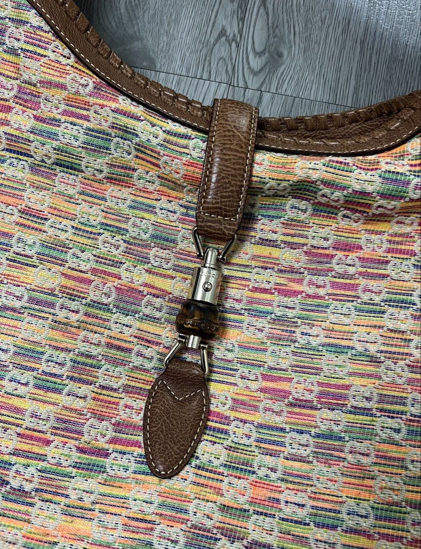 Gucci Jackie Hobo Shoulder Bag (Category: Luxury Bags & Wallets) located in Bacoor. Submitted by southlocalgarage (Listing ID 1451763044, Image 3). Description: Gucci Jackie Hobo Shoulder Bag’ Made in italy Rank AB Malinis lobo at labas Honest issue zipper sa loob ng pocket nid mo paayos hndi nasasara pero working sya nid lang ata paayos madali lang yun Dm to Purchase📩.