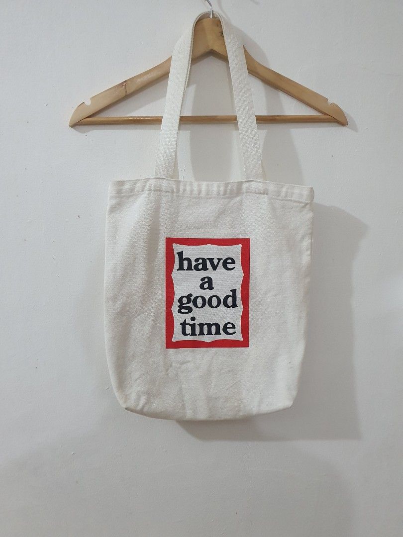 Have a good time tote bag (Category: Tote Bags) located in Cagayan de Oro. Submitted by calmo_ (Listing ID 1451737891, Image 1). Description: very good condition no issue need wash only.
