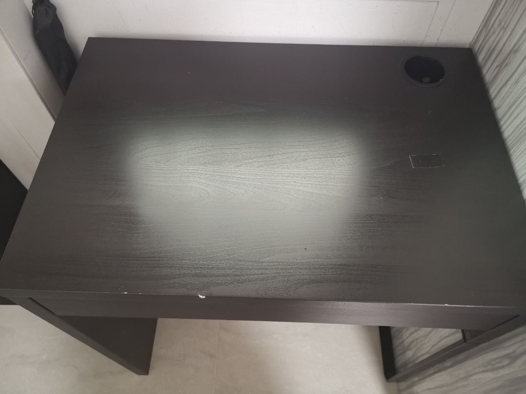 Ikea study (Category: Tables & Sets) located in Singapore. Submitted by dressyshoppy (Listing ID 1451792296, Image 2). Description: Stable desk. Have scratches on the surface..