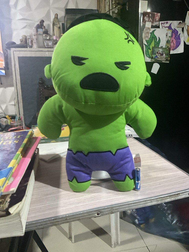 Incredible Hulk Plushie by Marvel (Category: Plushies & Soft Toys) located in Manila. Submitted by carlance (Listing ID 1451703754, Image 1). Description: Incredible Hulk plushie by Marvel Meet up at SM north Edsa or pick up at Project 7, Q.C..