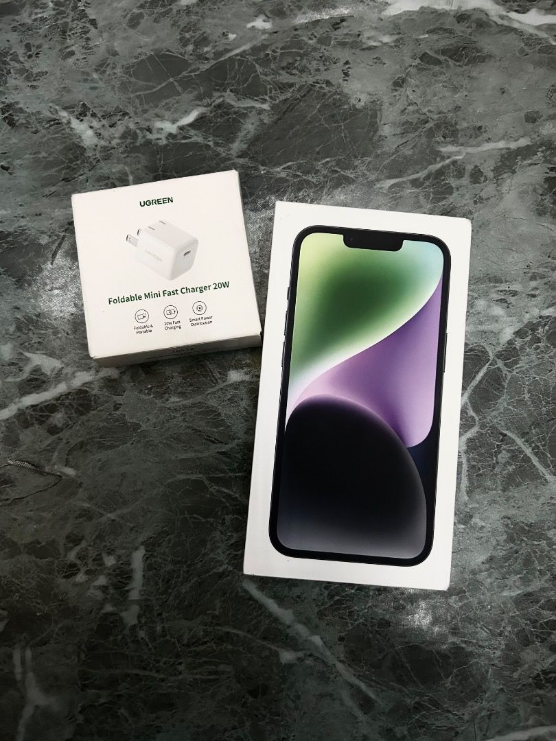 iPhone 14 Midnight 128 GB (Category: iPhone 14 Series) located in Iligan City. Submitted by kyelcai (Listing ID 1451774254, Image 1). Description: 📱 iPhone 14 128GB Storage: 128GB Condition: Used Battery Health: 86% Color: Midnight Complete with: Box, Receipt, UGREEN Adaptor Note: REPLACED LCD 📍 Location: Tibanga 💬 Message me if you're interested or have any questions..