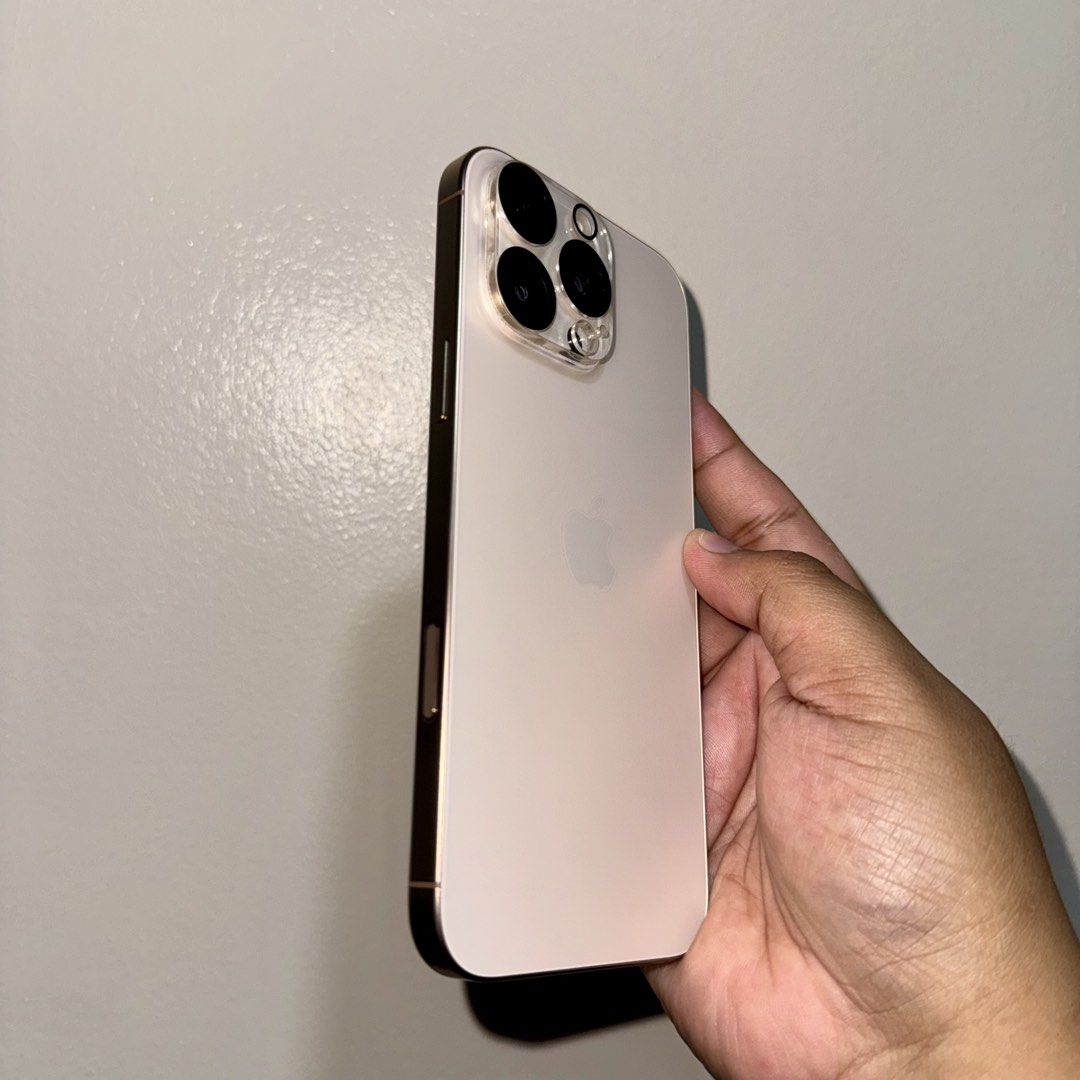 iPhone 16 Pro Max 256GB (Category: iPhone 16 Series) located in Manila. Submitted by manilagoodsph (Listing ID 1451863633, Image 2). Description: iPhone 16 Pro Max 256GB - Complete package - Desert Titanium - 256GB - Factory unlocked - 95% Battery health - 3xx cycle count Slightly negotiable ₱51,999 For sale or swap to: iPhone 16 Pro add ka cash iPhone 17 Pro add ako cash Meet ups only: Santa Rosa, Laguna Manila Antipolo .
