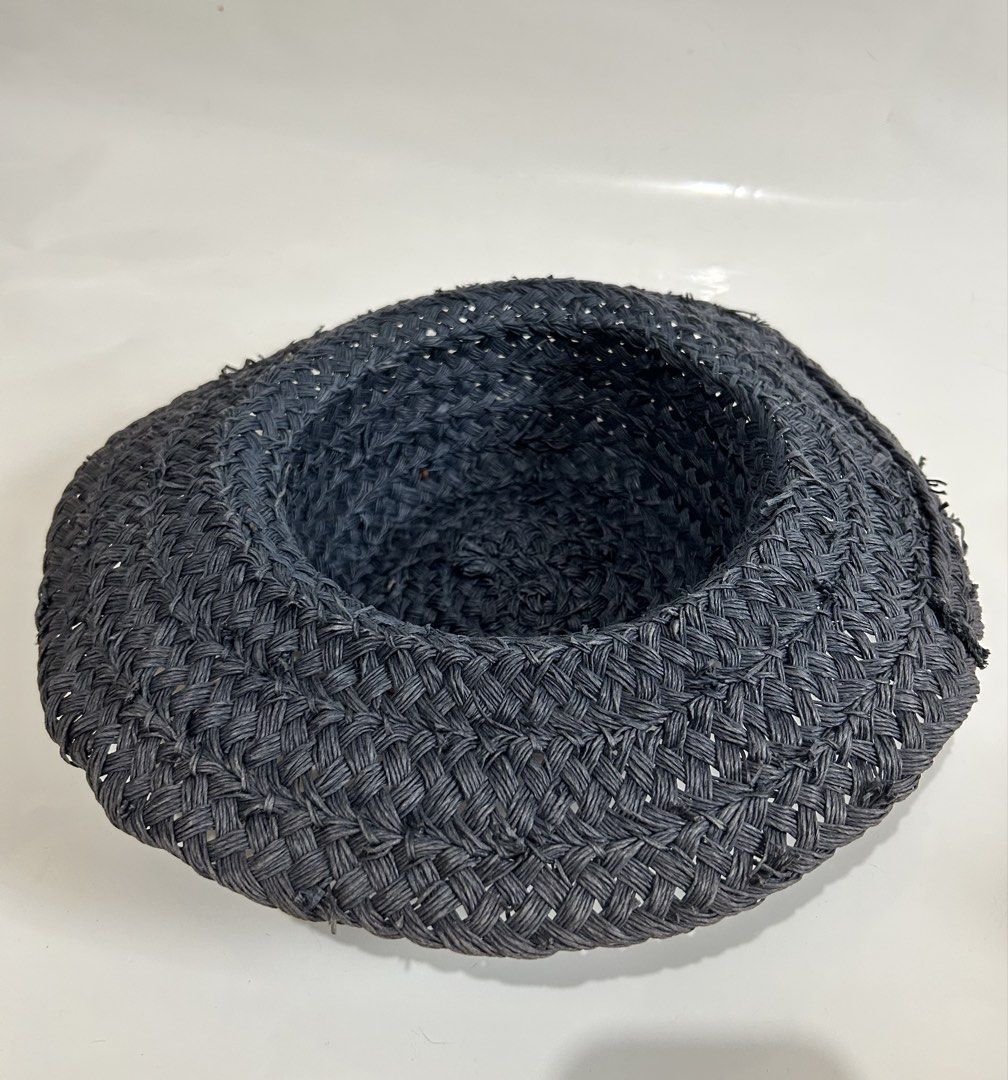 Italian Woven Straw Sun Hat (Category: Hats & Beanies) located in Paranaque City. Submitted by meowlingpersian (Listing ID 1451733273, Image 2). Description: - Handmade Italian wide-brim sun straw hat in denim blue (label was removed together with denim blue silk hat band) - 54 to 56 size - Perfect for sunny days, offering excellent sun protection. - Features an intricate and detailed weave. - Classic style that complements various outfits. - Ide