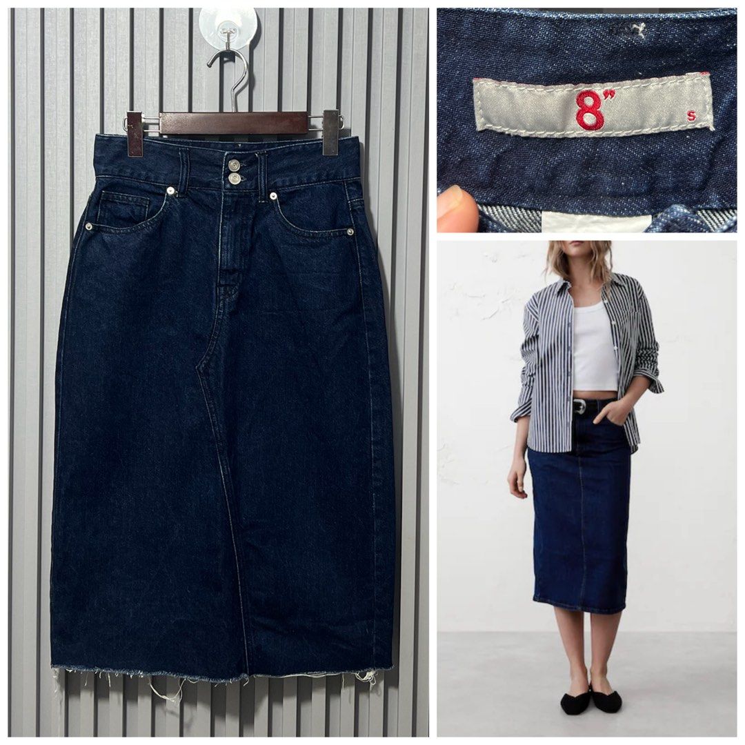 Japanbrand denim skirt (Category: Jeans) located in Iligan City. Submitted by sherriejar15721 (Listing ID 1451871438, Image 1). Description: W 27-28 L 28.
