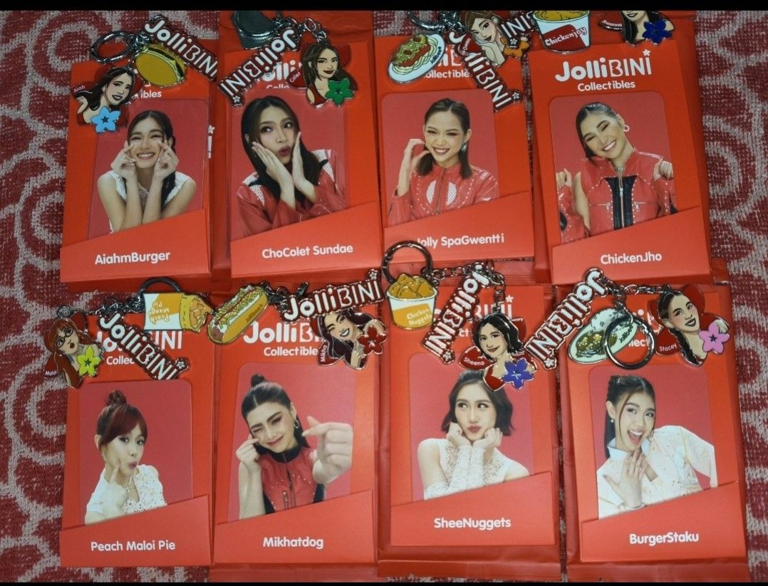 Jollibee Collectibles Keychains & Charms - Various Designs (Category: Character Goods) located in Makati City. Submitted by mungojerry (Listing ID 1451747235, Image 2). Description: PLEASE READ JOLLIBINI V2 COMPLETE SET 16 pcs 3.5K SELLING AS A SET ONLY (Please let us not waste each other's time by asking if individual pcs could be purchased. I will not respond to those queries).