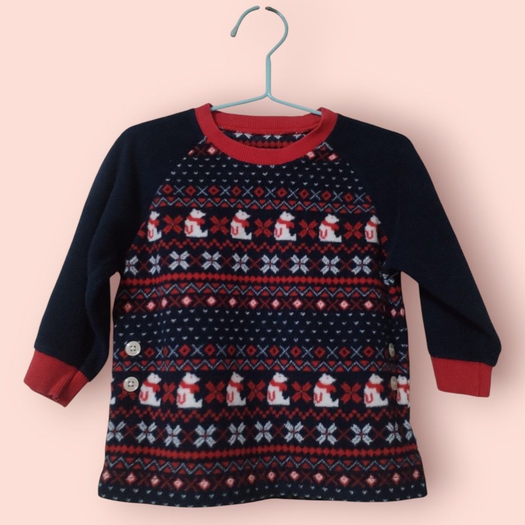 Premium Sweater for kids (batch 1) (Category: Babies & Kids Fashion) located in San Juan City. Submitted by exclusivelyours (Listing ID 1451868436, Image 3). Description: Imported warehouse sourced Sheep design - 480 Polar bear design - 450 Santa Suit - 380 Pink knitted sweater - 380.