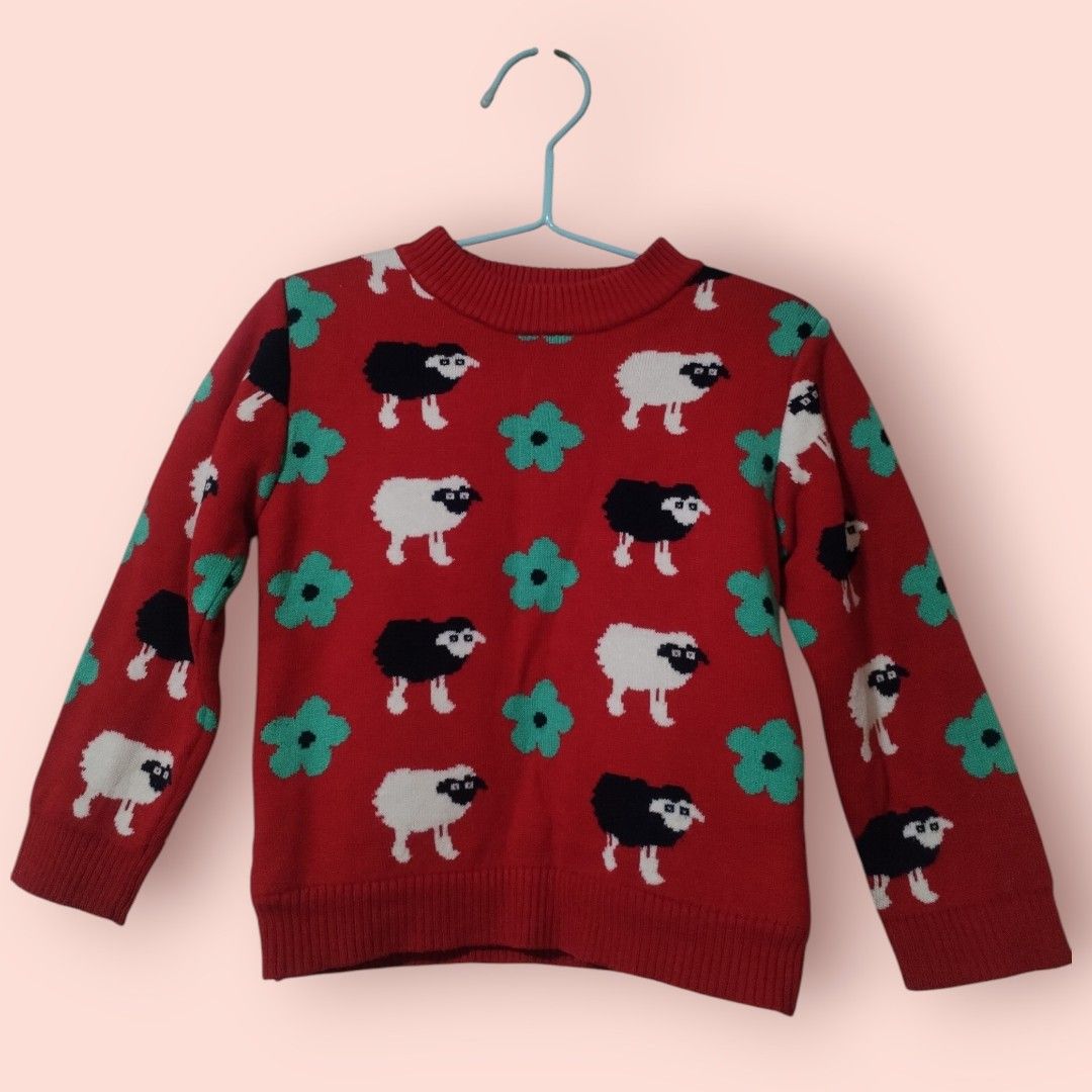 Premium Sweater for kids (batch 1) (Category: Babies & Kids Fashion) located in San Juan City. Submitted by exclusivelyours (Listing ID 1451868436, Image 1). Description: Imported warehouse sourced Sheep design - 480 Polar bear design - 450 Santa Suit - 380 Pink knitted sweater - 380.