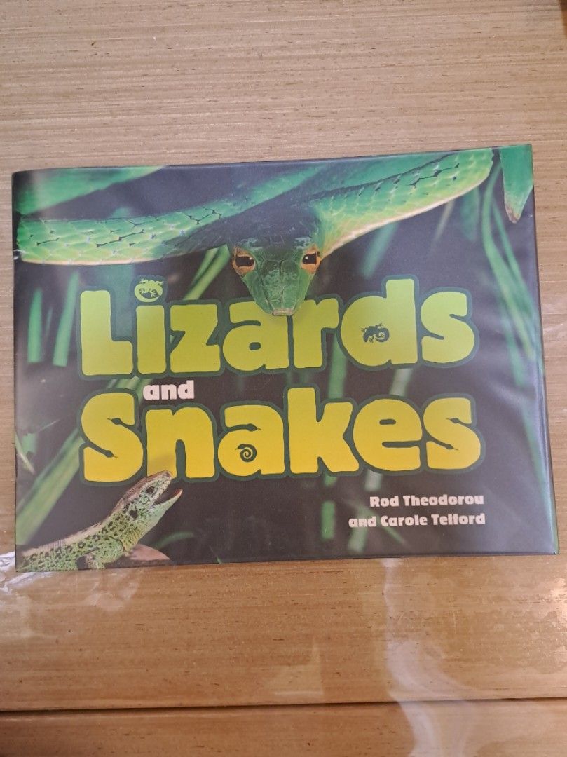 Lizards and Snakes （分類：小說及非小說）位於 Hong Kong。 由 .textbook_outlet_pro. 提交（商品編號 1451857388，圖片 1）。簡介： 呢本書講蜥蜴同蛇，有好多靚圖。Rod Theodorou 同 Carole Telford 寫嘅。啱晒鍾意爬蟲嘅朋友睇。。