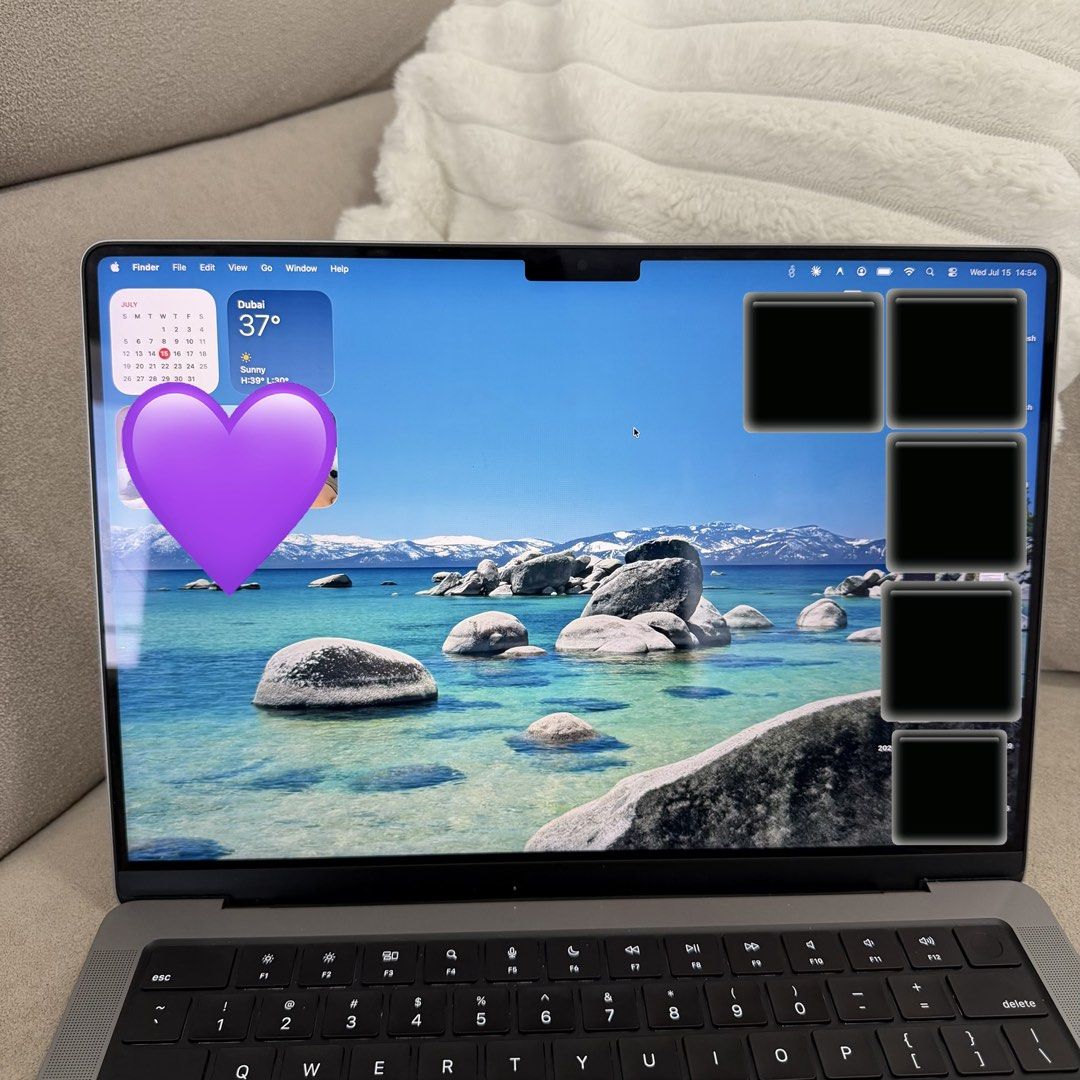 Macbook Pro 14 inch M1 Pro (Category: Laptops & Notebooks) located in Bulacan. Submitted by kookiezxxs (Listing ID 1451838206, Image 3). Description: MacBook Pro 14-inch M1 Pro – 16GB RAM / 512GB SSD Selling a 2021 MacBook Pro 14-inch powered by the Apple M1 Pro chip. • Apple M1 Pro with 8-core CPU • 16GB unified memory • 512GB SSD storage • Battery health: 97% • Only 50 battery cycles • Battery condition: Normal • Original charger included • Act