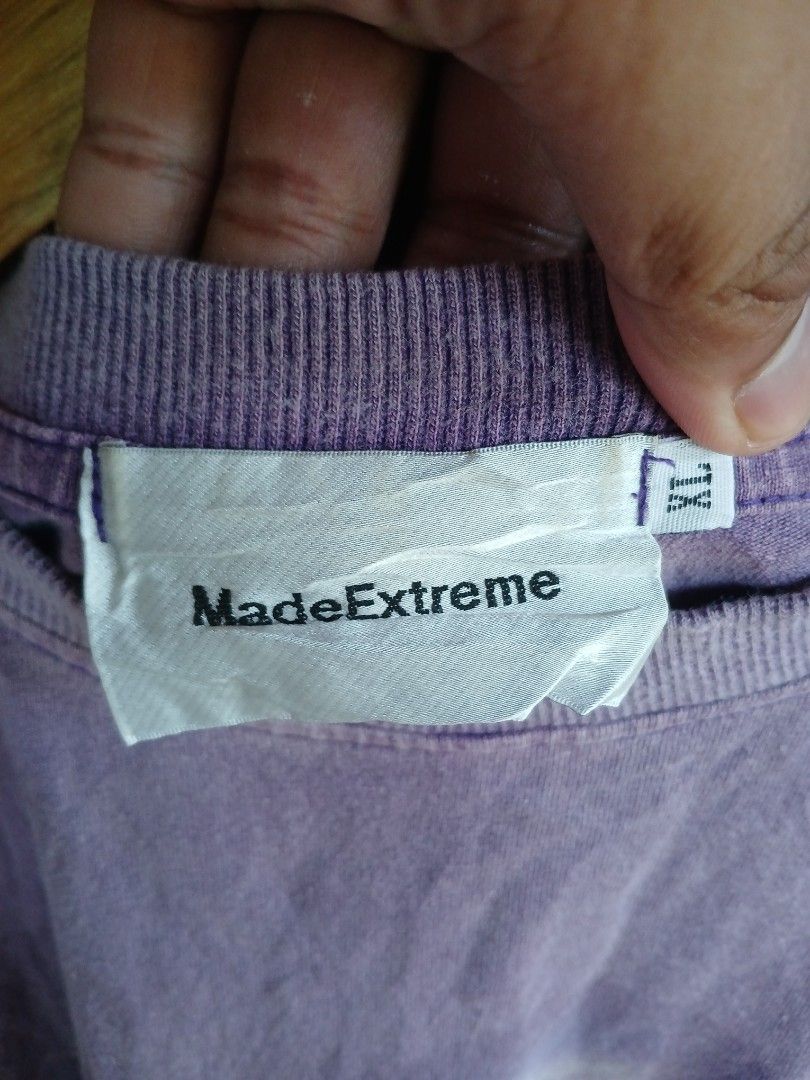 Made Extreme Car tee (Category: Tshirts & Polo Shirts ) located in Castilla. Submitted by ktrepft (Listing ID 1451782047, Image 3). Description: - Brand: Made Extreme - Item: Graphic T-Shirt - Color: Purple - Design: Lightning and hot rod graphic on front, text and logos on back - Size: XL - Condition: Washed once, still looks great.