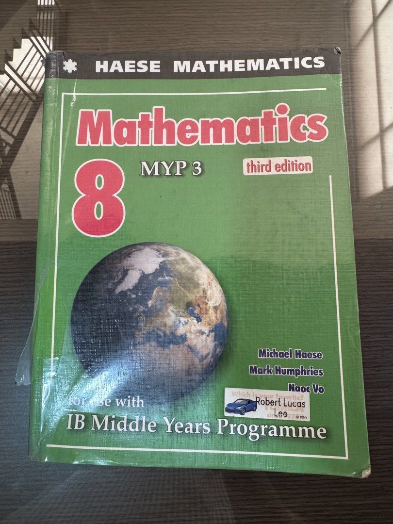 Mathematics 8 myp3 third edition haese mathematics (Category: Textbooks) located in Quezon City. Submitted by jandbeyond (Listing ID 1451701576, Image 1). Description: Excellent condition .