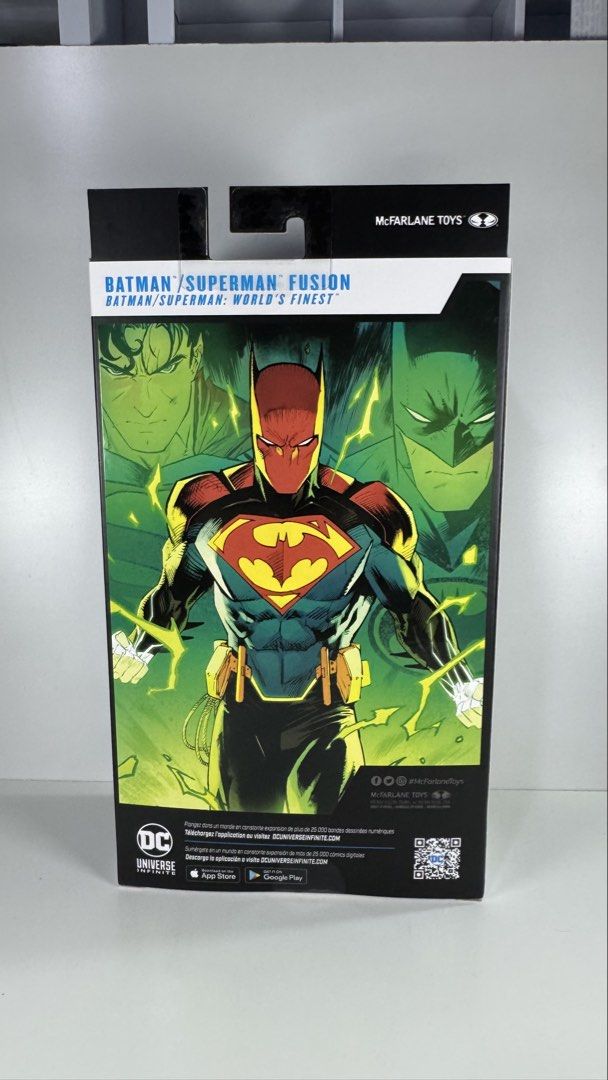 McFarlane DC Multiverse Batman / Superman Fusion Action Figure (Category: Figurines & Statues) located in Quezon City. Submitted by john90667 (Listing ID 1451722021, Image 2). Description: For Sale: McFarlane DC Multiverse Batman / Superman Fusion Action Figure Actual photos posted — what you see is what you get. Key Details: • 100% Authentic & Collector’s Item • Rare, mint, sealed, excellent condition — no restock • Perfect for DC/MCF collectors