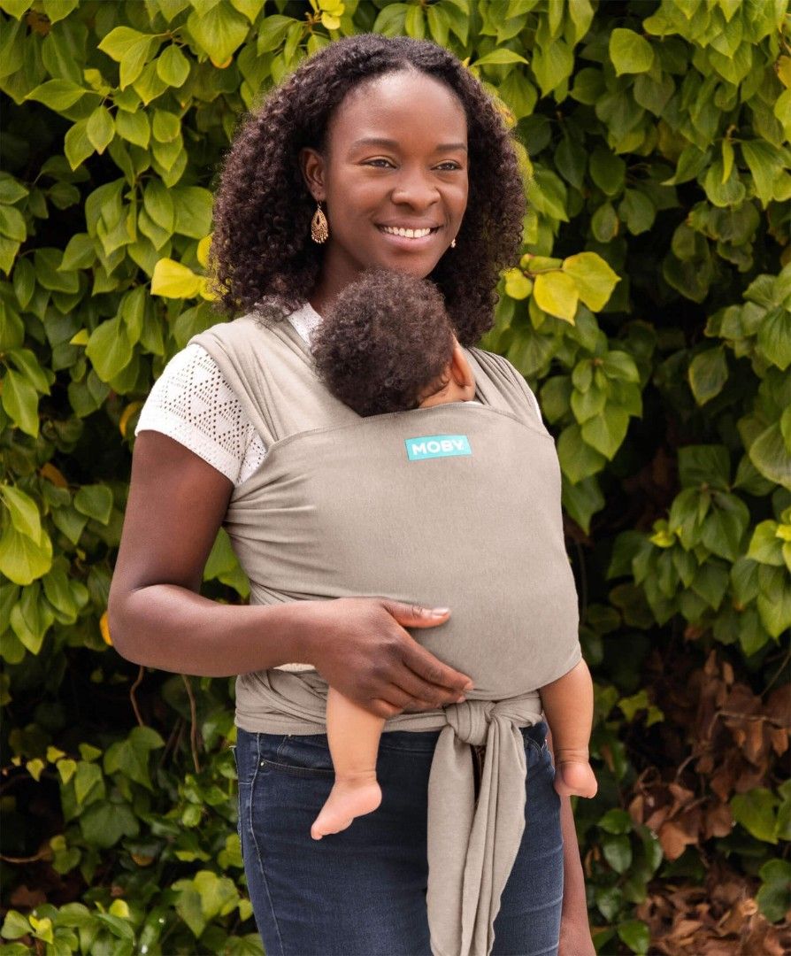 Moby Elements Wrap Baby Carrier - Taupe (Category: Carriers & Slings) located in Pasig City. Submitted by temerity_16 (Listing ID 1451897675, Image 3). Description: Description The Moby Elements wrap features a soft, stretchy, durable feather knit fabric making it extremely comfortable to wear for as long as you and baby like. It’s completely breathable, so you can keep little ones close during those vital first stages. The classic baby wrap offe