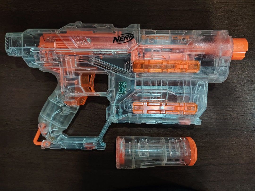 Nerf Modulus Ghost Ops Shadow ICS-6 (Category: Toys & Games) located in Seremban. Submitted by gerobokfirdaus (Listing ID 1451715721, Image 3). Description: Pos RM10 SM bullet not provided.