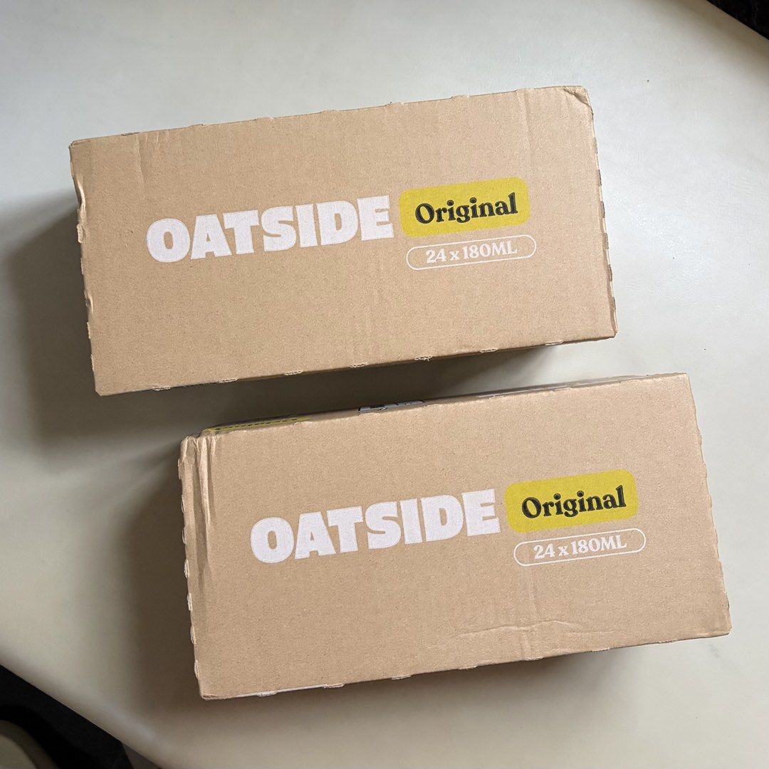 oatside 180ml (new packaging) (Category: Beverages) located in Cainta. Submitted by comethruuu (Listing ID 1451754118, Image 1). Description: expiration date: may 18, 2027 one box contains 24 pieces if 1 piece: ₱36 each location: cainta rizal.