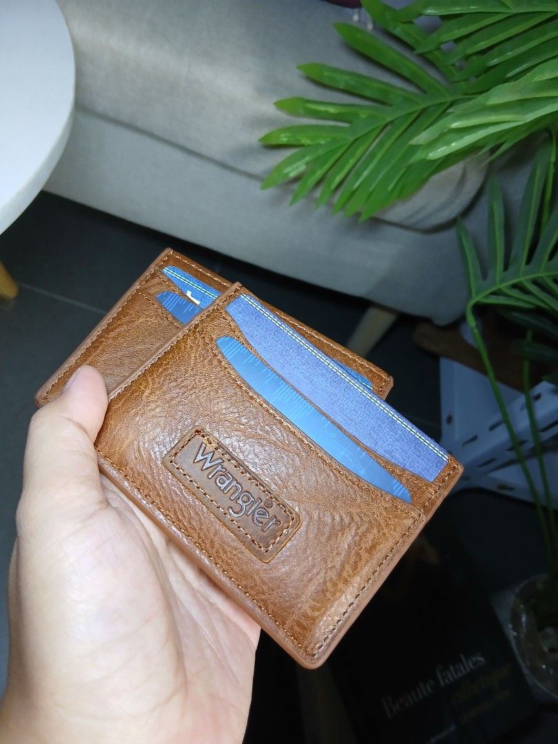 OG wrangler Card wallet (Category: Wallets & Card Holders) located in Macabebe. Submitted by collectionspurses (Listing ID 1451708656, Image 3). Description: 2 pcs only, ganda !! RFID PROTECTED, U.S BRAND, BRAND NEW, ORIG, IMPORTED.