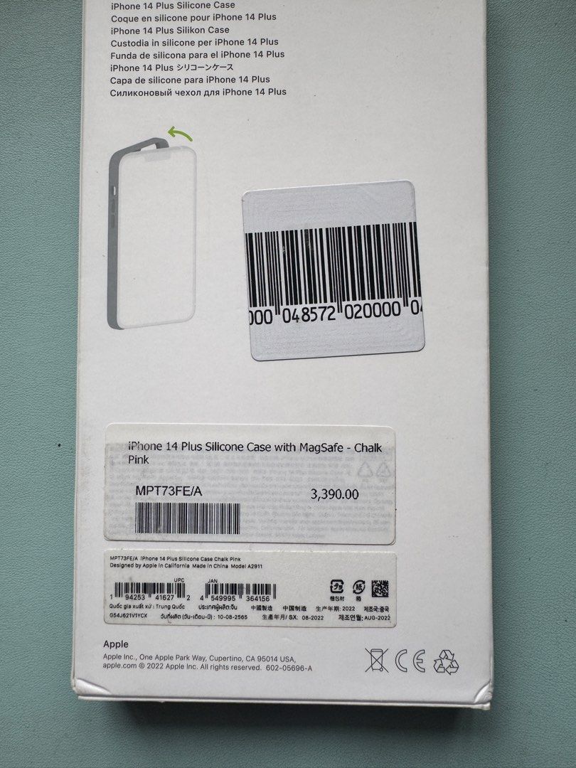 Original iPhone 14 Plus Pink Silicone Case (Category: Cases & Sleeves) located in Santa Cruz. Submitted by aguilarjd (Listing ID 1451779300, Image 2). Description: Original iPhone 14 Plus Pink Silicone Case Inopen lang yung case Can do shipping if you aren’t nearby Location: Taytay, Rizal.