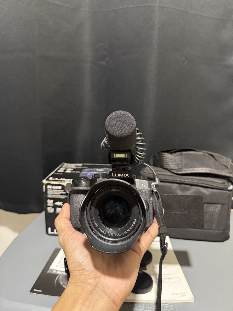 Panasonic Lumix DC-G95M with Lens & Accessories (Category: Cameras) located in Quezon City. Submitted by senmaxxing (Listing ID 1451799921, Image 2). Description: Pwede trade sa Macbook m2 or Gaming Laptop Price: 35k Only - pass sa lowballers Panasonic Lumix DC-G95M With Lens, 2 batteries, charger, Seramonic Mic, 128gb sd card & Box Inclusions Lumix DC-G95M With box Lens 12-60 Seramonic Mic With Original Charger & 2 batteries 4k+ Shutter Count on