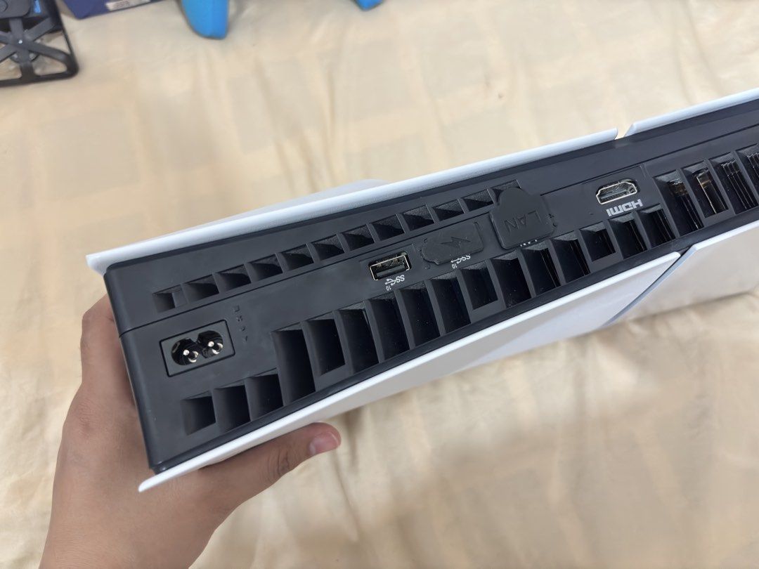 PlayStation 5 Slim Console + Accessories + Carrying Case (Category: PlayStation) located in Caloocan City. Submitted by zealfox.707eb3 (Listing ID 1451726438, Image 3). Description: - PlayStation 5 Slim Console - Original Box Included - Protective Carrying Case - Console Bracket - Silicone Controller Covers - Skull & Co. Thumb Grip - Complete bundle for immediate gaming!.