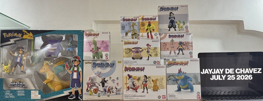 Pokemon Scale World Figures - Bandai Namco (Category: Figurines & Statues) located in Manila. Submitted by dechavezja29915 (Listing ID 1451704913, Image 1). Description: - Authentic Bandai Namco Pokemon Scale World figures. - All items are brand new and sealed in original packaging. - Available sets include Ash & Pikachu, Gengar, Dragonite, Meganium, and others. - Highly detailed figures, perfect for collectors and Pokemon enthusiasts. - Bring yo