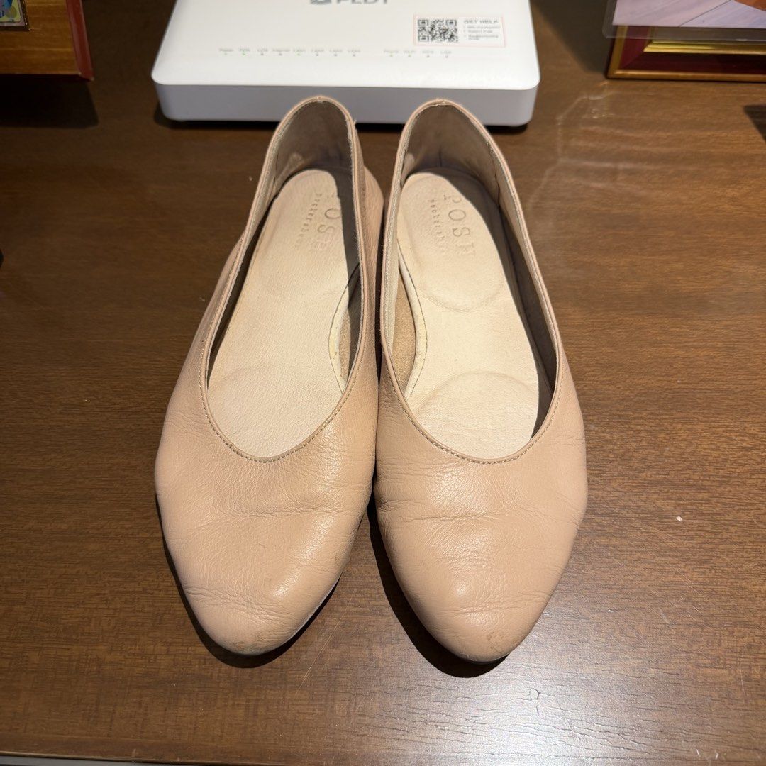 POSH Ballet Flats - Nude Leather 6.5 (Category: Flats & Sandals) located in Manila. Submitted by natalyali (Listing ID 1451776236, Image 2). Description: - Brand: POSH ORIGINALLY 3,150 - Style: Ballet Flats - Color: Nude - Material: Soft, supple leather - Features: Comfortable slip-on design - Perfect for: Everyday wear, easy to pair with any outfit.