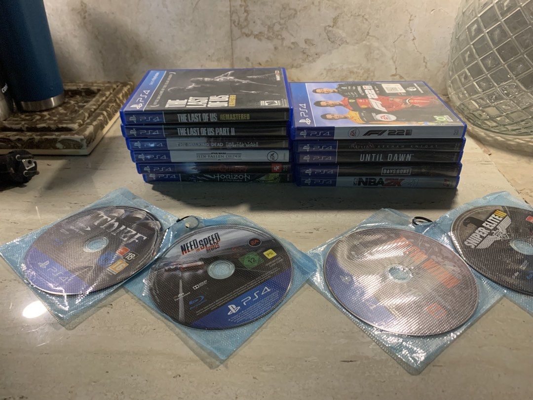 PS4 Console Games (Category: PlayStation) located in Manila. Submitted by mthw.jse (Listing ID 1451744569, Image 3). Description: PS4 GAMES!! Bought from R1/USA Region!! The Walking Dead (Php 500) The Last of Us (Remastered) (Php 600) The Last of Us Part II (Php 1,000) NBA 2k21 (Php 500) Until Dawn (Php 600) Batman Arkham Knight (Php 500) F1 22 (Php 800) The Quarry (Php 1,000) Jedi Fallen Order (Php 700) Horizon Zero Dawn (Php 500) BUNDLE GAMES!!