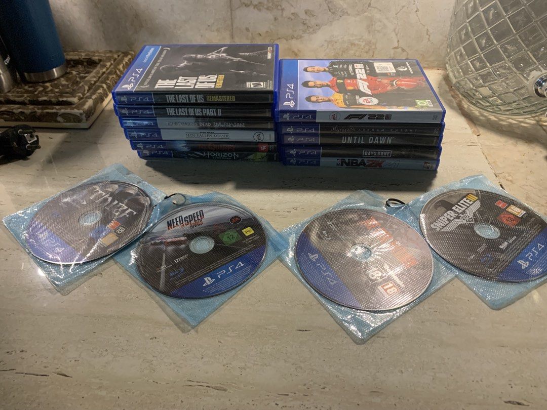 PS4 Console Games (Category: PlayStation) located in Manila. Submitted by mthw.jse (Listing ID 1451744569, Image 1). Description: PS4 GAMES!! Bought from R1/USA Region!! The Walking Dead (Php 500) The Last of Us (Remastered) (Php 600) The Last of Us Part II (Php 1,000) NBA 2k21 (Php 500) Until Dawn (Php 600) Batman Arkham Knight (Php 500) F1 22 (Php 800) The Quarry (Php 1,000) Jedi Fallen Order (Php 700) Horizon Zero Dawn (Php 500) BUNDLE GAMES!!
